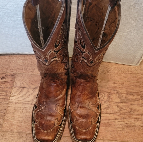 Womens Circle G cowboy boots inlay so beautiful - Picture 2 of 9